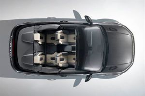 кабриолет на базе кроссовера Range Rover Evoque сверху