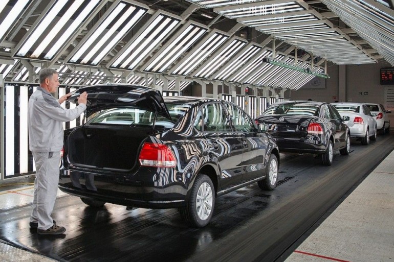 VW остановит сборку автомобилей в Нижнем Новгороде и Калуге на месяц