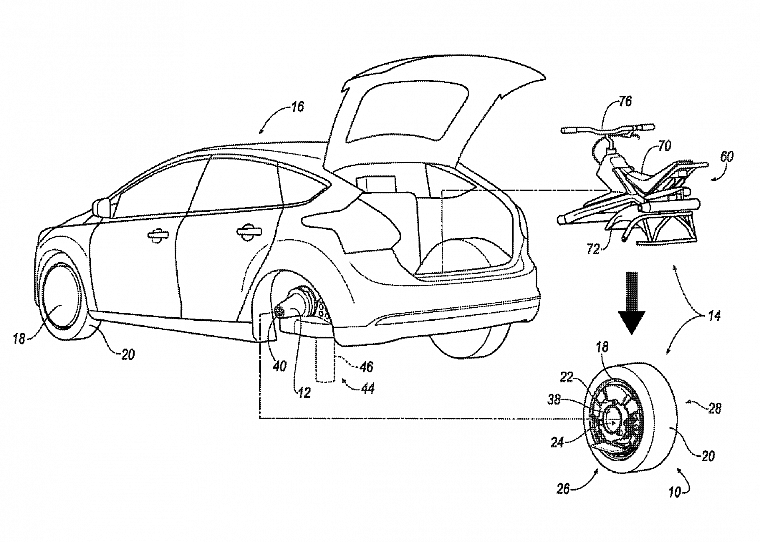 Компания Ford запатентовала колесо-трансформер