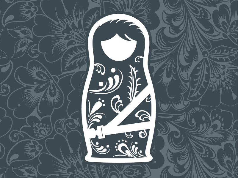 Матрешку выбрали в качестве символа безопасности дорог в России