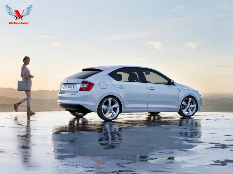 В Сети появилось предполагаемое изображение хэтчбека Skoda Rapid