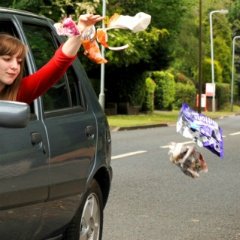 В Лондоне за выброс мусора из окна авто накажут крупным штрафом